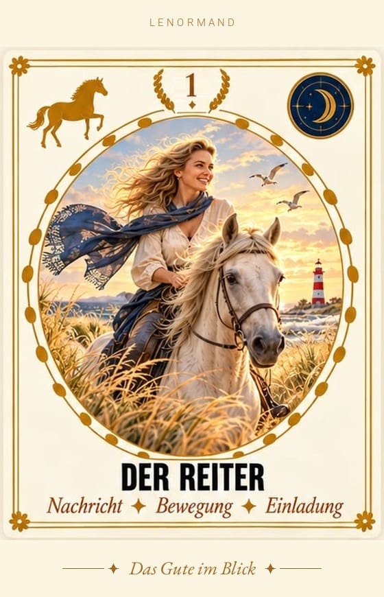 Lenormand-Karte 1 Der Reiter von Ann-Kristin Chus