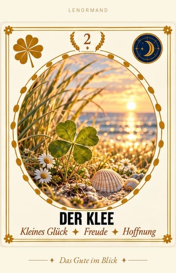 Lenormand-Karte 2 Der Klee – Bedeutung
