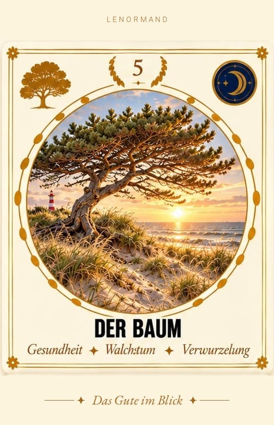 Lenormand-Karte 5 Der Baum – Bedeutung