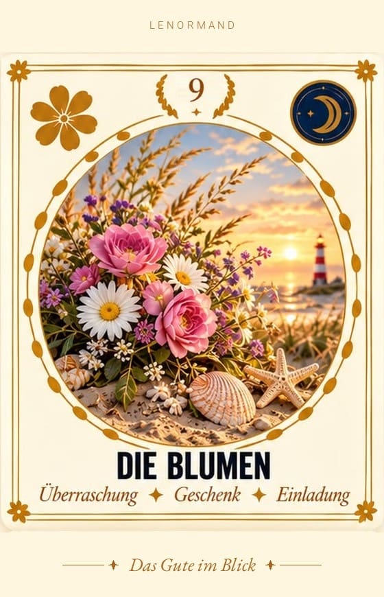 Lenormand-Karte 9 Die Blumen – Bedeutung