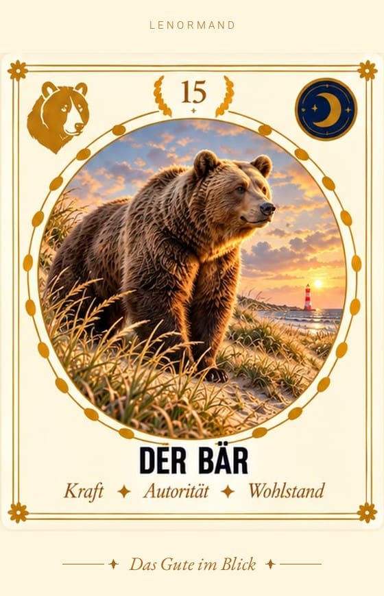 Lenormand-Karte 15 Der Bär – Bedeutung