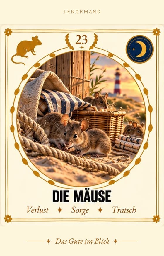 Lenormand-Karte 23 Die Mäuse – Bedeutung