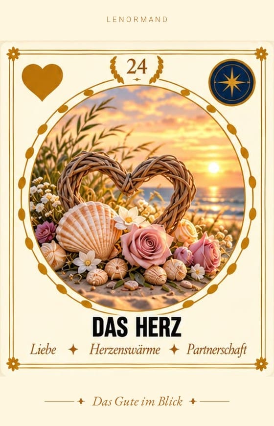Lenormand-Karte 24 Das Herz von Ann-Kristin Chus