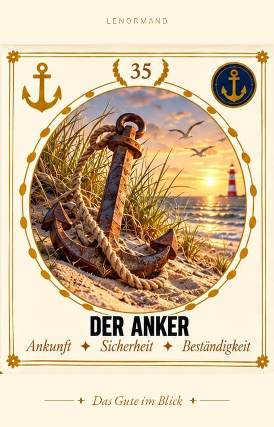 Lenormand-Karte 35 Der Anker – Bedeutung